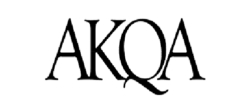 Logo displaying the text 'AKQA' in a stylized serif font.